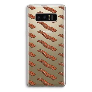 CaseCompany Bacon to my eggs #2: Samsung Galaxy Note 8 Transparant Hoesje