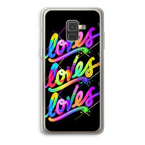 CaseCompany Loves: Samsung Galaxy A8 (2018) Transparant Hoesje
