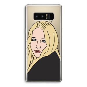 CaseCompany Mary Kate: Samsung Galaxy Note 8 Transparant Hoesje