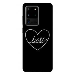 CaseCompany Best heart black: Samsung Galaxy S20 Ultra Tough Case