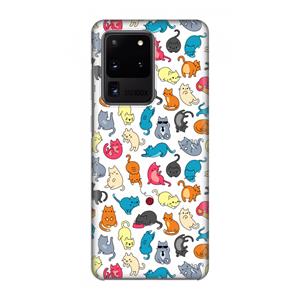 CaseCompany Kleurrijke katten: Volledig geprint Samsung Galaxy S20 Ultra Hoesje