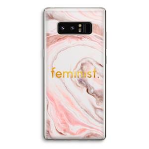 CaseCompany Feminist: Samsung Galaxy Note 8 Transparant Hoesje
