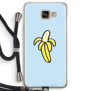 CaseCompany Banana: Samsung Galaxy A5 (2016) Transparant Hoesje met koord
