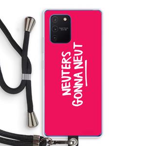 CaseCompany Neuters (roze): Samsung Galaxy Note 10 Lite Transparant Hoesje met koord