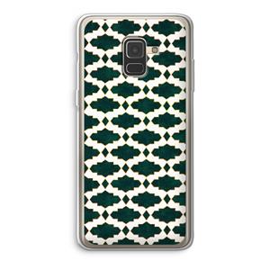CaseCompany Moroccan tiles: Samsung Galaxy A8 (2018) Transparant Hoesje