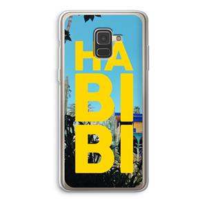 CaseCompany Habibi Majorelle : Samsung Galaxy A8 (2018) Transparant Hoesje