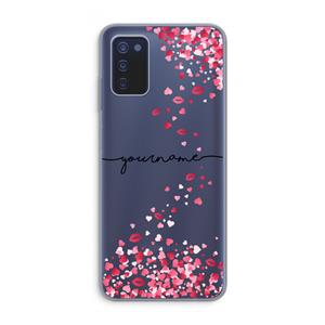 Hartjes en kusjes: Samsung Galaxy A03s Transparant Hoesje