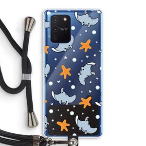 CaseCompany Manta: Samsung Galaxy Note 10 Lite Transparant Hoesje met koord