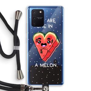 CaseCompany One In A Melon: Samsung Galaxy Note 10 Lite Transparant Hoesje met koord