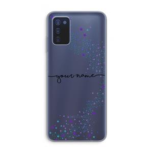 CaseCompany Sterren: Samsung Galaxy A03s Transparant Hoesje