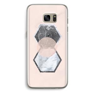 CaseCompany Creatieve toets: Samsung Galaxy S7 Edge Transparant Hoesje