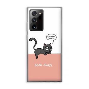 CaseCompany GSM poes: Samsung Galaxy Note 20 Ultra / Note 20 Ultra 5G Transparant Hoesje