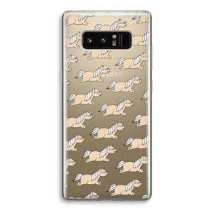 CaseCompany Ponys: Samsung Galaxy Note 8 Transparant Hoesje