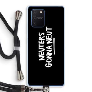 CaseCompany Neuters (zwart): Samsung Galaxy Note 10 Lite Transparant Hoesje met koord