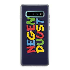 CaseCompany 90's One: Samsung Galaxy S10 Plus Transparant Hoesje