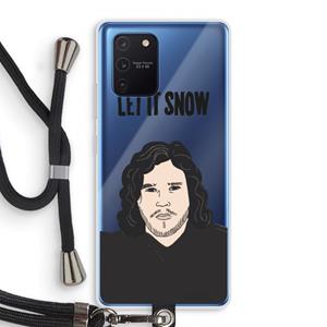 CaseCompany Let It Snow: Samsung Galaxy Note 10 Lite Transparant Hoesje met koord