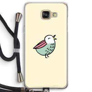 CaseCompany Birdy: Samsung Galaxy A5 (2016) Transparant Hoesje met koord