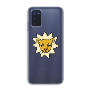 CaseCompany Kleine leeuw: Samsung Galaxy A03s Transparant Hoesje
