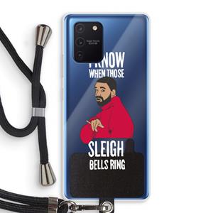 CaseCompany Sleigh Bells Ring: Samsung Galaxy Note 10 Lite Transparant Hoesje met koord