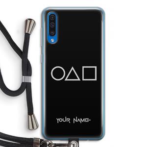 CaseCompany Squid Game: Samsung Galaxy A50 Transparant Hoesje met koord