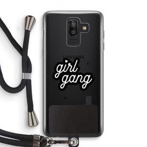 CaseCompany Girl Gang: Samsung Galaxy J8 (2018) Transparant Hoesje met koord