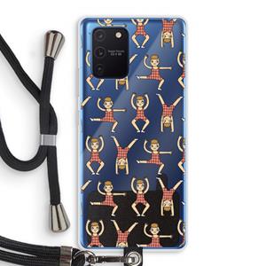 CaseCompany Gymboys: Samsung Galaxy Note 10 Lite Transparant Hoesje met koord