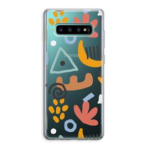 CaseCompany Abstract: Samsung Galaxy S10 Plus Transparant Hoesje