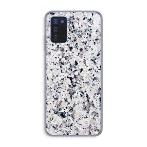 CaseCompany Gespikkelde marmer: Samsung Galaxy A03s Transparant Hoesje