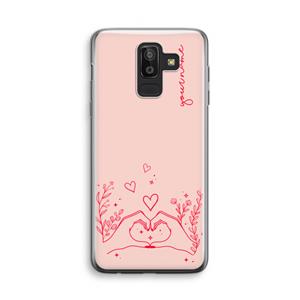 CaseCompany Love is in the air: Samsung Galaxy J8 (2018) Transparant Hoesje