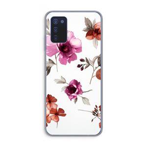 CaseCompany Geschilderde bloemen: Samsung Galaxy A03s Transparant Hoesje