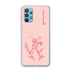 CaseCompany Giving Flowers: Samsung Galaxy A32 4G Transparant Hoesje