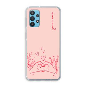 CaseCompany Love is in the air: Samsung Galaxy A32 4G Transparant Hoesje