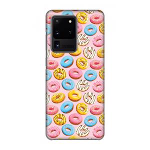 CaseCompany Pink donuts: Volledig geprint Samsung Galaxy S20 Ultra Hoesje