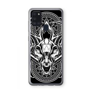 CaseCompany Oh Deer: Samsung Galaxy A21s Transparant Hoesje