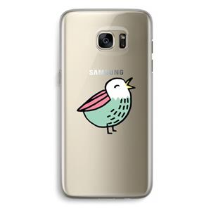 CaseCompany Birdy: Samsung Galaxy S7 Edge Transparant Hoesje