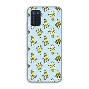 CaseCompany Bananas: Samsung Galaxy A03s Transparant Hoesje