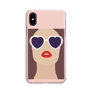 CaseCompany Red lips: iPhone X Volledig Geprint Hoesje