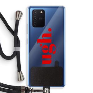 CaseCompany Ugh: Samsung Galaxy Note 10 Lite Transparant Hoesje met koord