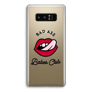 CaseCompany Badass Babes Club: Samsung Galaxy Note 8 Transparant Hoesje