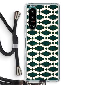 CaseCompany Moroccan tiles: Sony Xperia 5 III Transparant Hoesje met koord