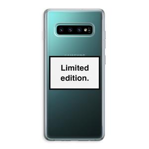 CaseCompany Limited edition: Samsung Galaxy S10 Plus Transparant Hoesje