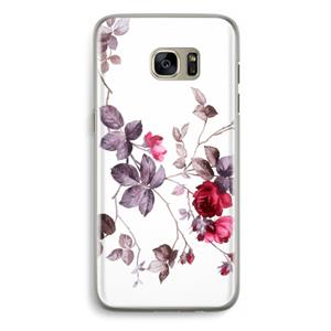 CaseCompany Mooie bloemen: Samsung Galaxy S7 Edge Transparant Hoesje