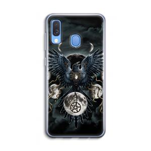 CaseCompany Sinister Wings: Samsung Galaxy A40 Transparant Hoesje