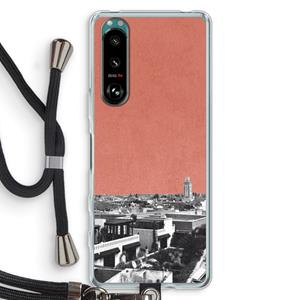 CaseCompany Marrakech Skyline : Sony Xperia 5 III Transparant Hoesje met koord