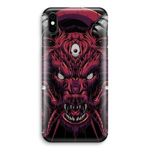CaseCompany Hell Hound and Serpents: iPhone Xs Volledig Geprint Hoesje