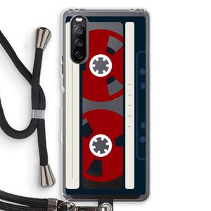 CaseCompany Here's your tape: Sony Sony Xperia 10 III Transparant Hoesje met koord
