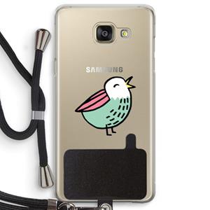 CaseCompany Birdy: Samsung Galaxy A5 (2016) Transparant Hoesje met koord