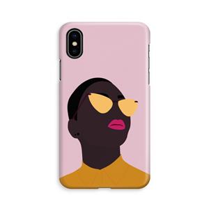 CaseCompany Yellow glasses: iPhone X Volledig Geprint Hoesje