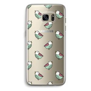 CaseCompany Vogeltjes: Samsung Galaxy S7 Edge Transparant Hoesje