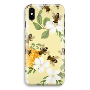 CaseCompany No flowers without bees: iPhone Xs Volledig Geprint Hoesje